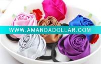 Wholesale Satin Silk Headdress Flower/satin corsage