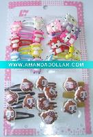 Wholesale baby hair accessories set with cut flower design