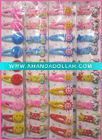 Wholesale baby hair clip with love accessories