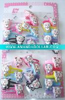 Wholesale baby hair accessories set with cut dog design