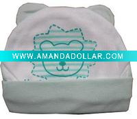 Wholesale cute print fashion cotton baby caps,baby clothes