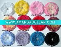 Wholesale Baby Peony Rhinestone Hair Flower Hair Accessory