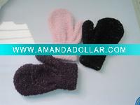 Wholesale baby gloves with filamentary silver