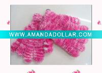 Wholesale child knit glove/feather yarn glove/child magic glove