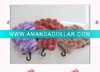Wholesale child knit glove/feather yarn glove/child magic glove