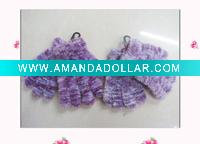Wholesale child knit glove/feather yarn glove/child magic glove