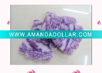Wholesale child knit glove/feather yarn glove/child magic glove