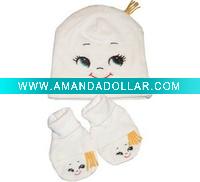 baby bootie and hat