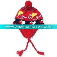 Wholesale 2-10year winter cap children hat MZ0062 polyester cap cashmere feel hat good quantity excellent quality