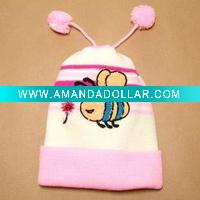 Wholesale 1--5year winter hat children hat MZ0082 polyester cap cashmere feel hat good quantity excellent quality