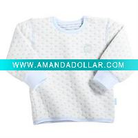 Wholesale 100% cotton two layer with air layer pp cotton jercy baby pyjama sleepwear underwear wear