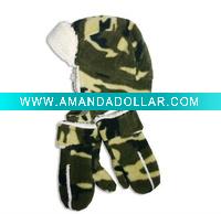 Wholesale Child fleece hat and gloves set Manufacturer Green Products FLE8053