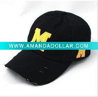 M logo hats for children