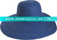 Wholesale lady's summer beach paper straw hat