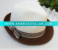 Wholesale lady's paper straw hats