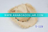 raffia straw hat,cowboy hat