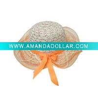 Butterfly Decoration Cheap Summer Straw Hat