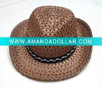 kid's/boys cowboy straw hat
