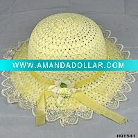 Wholesale kids summer straw hats