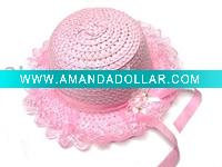 Wholesale 2011 summer kids straw hat ET013