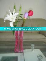 Wholesale LC Highly praise reusable Plastic Vase