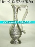 Wholesale elegant polished metal docrative vase