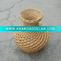Wholesale wicker flower vase