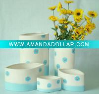 Wholesale New designs ceramic 5pcs flower vase V11-67