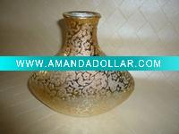 Wholesale 19CM golden ceramic vase WA20028