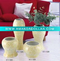 Wholesale Round ceramic vase sets home decoration V11-52