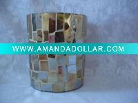 glass mosaic vase