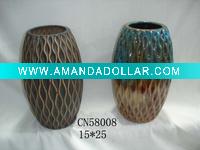 Glazed ceramic decoration vase(CN58008)