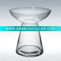 uniuqe clear glass vase