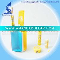 plastic pencil vase
