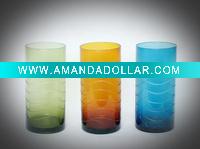 Wholesale engraved solid color handblown glass vase