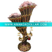 Resin Peafowl Flower Vase