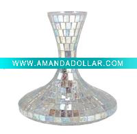 Mosaic mirror vases