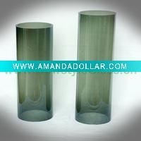 handblown solid color glass vase