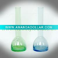 handblown solid color glass vase
