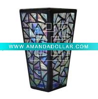 Square Mosaic Glass Vases