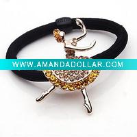 Wholesale rhinestone crystal ponytail for ladies