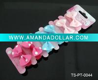 Wholesale HOT SELLING KIDS' PONYTAIL W/ RIBBON BOWTIE IN MULTICOLOR
