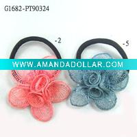 Cute Chiffon Flower Ponytail