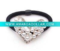 Wholesale rhinestone crystal ponytail for ladies