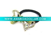Wholesale New Hair Ponytail Band Holder Alloy Colorful Rhinestone
