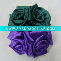 Wholesale Fashion artifical flower ponytail holder