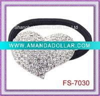 Wholesale Heart Elastic Hair Band;Ponytail Holder;Hair Accessory