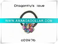 Wholesale Alloy Fashion Accessories Rhinestone Elastic Hair Band;Ponytail Holder;Hair Accessory