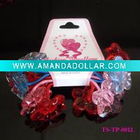 Wholesale FASHION HAIR ACCESSORIES& FLOWER TWINBEAD PONYHOLDERS