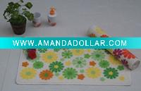 printed bathroom rug